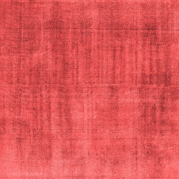 Ahgly Company Indoor Square Oriental Red Industrial Area Rugs, 4' Square