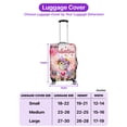 thumbnail image 5 of Hello Valentine’s Day Scottish Fold Flower Crown Romantic Pink Floral Travel Luggage Cover Cat Lover Kitten Owner Gifts Suitcase Dust Protective Decor - 00031, 5 of 5