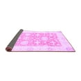 thumbnail image 2 of Ahgly Company Indoor Square Abstract Purple Modern Area Rugs, 4' Square, 2 of 4