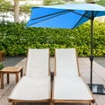 thumbnail image 6 of ABCISI 9FT 5Ribs Umbrella Replacement Canopy, Outdoor Half Umbrella Replacement Cloth, Market Yard Umbrella Replacement Top Cover, Patio Umbrella Parasol (Lake Blue), 6 of 16