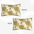 thumbnail image 2 of Honeii Cartoon Honey Pot Bee Sunflower Decorative Throw Pillow Case - Elevate Your Couch, Sofa, or Bed with Stylish Home Decor, Perfect Gift Idea-14"x20", 2 of 6