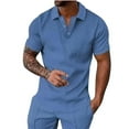 thumbnail image 1 of Chemises à Manches Courtes pour Hommes Survêtement d'Été pour Hommes Tenues Courtes Mode Chemise Décontractée à Manches Courtes Chemise à Manches Courtes Col Rabattu Blouse et Chemise Chemise à Manches Longues Hommes Chemises à Manches Courtes, 1 of 5