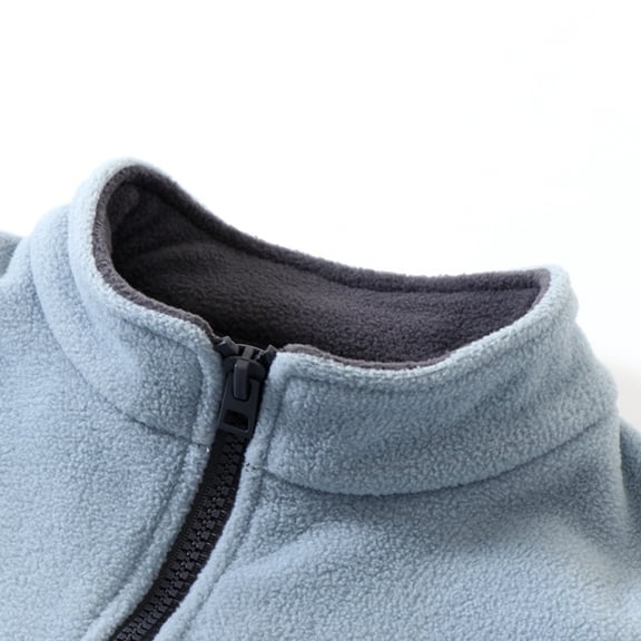 Aayomet Coat For Kids Boys Baby Boys Active Quilted Flannel Lined Jacket,Blue 4-5 Years