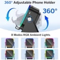 thumbnail image 4 of SUKVPSI Smart Induction Bluetooth Speaker Phone Stand, Multifunction Desktop Wireless Speaker with RGB Ambient Light, Heavy Bass for Live Streaming, Office, Home, 4 of 8