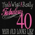 thumbnail image 2 of CafePress - 40Th Birthday Fabulous Women's Maternity T Shirt - Maternity Dark T-Shirt, 2 of 3