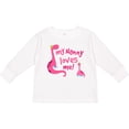 thumbnail image 3 of Inktastic My Nanny Loves Me Girls Long Sleeve Toddler T-Shirt, 3 of 5