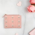 thumbnail image 1 of NUOLUX Cartera Femenina Con Bolsillo Para Monedas Y Bordado Floral En Color Rosa, 1 of 6