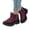 Wine, variant on KEVCHE Womens Snow Boots,Winter Waterproof Warm Zip Ankle Boots,Water Resistant Snow Winter Boots,Fur Lined,Cold Weather Boots Slip On Flat Outdoor