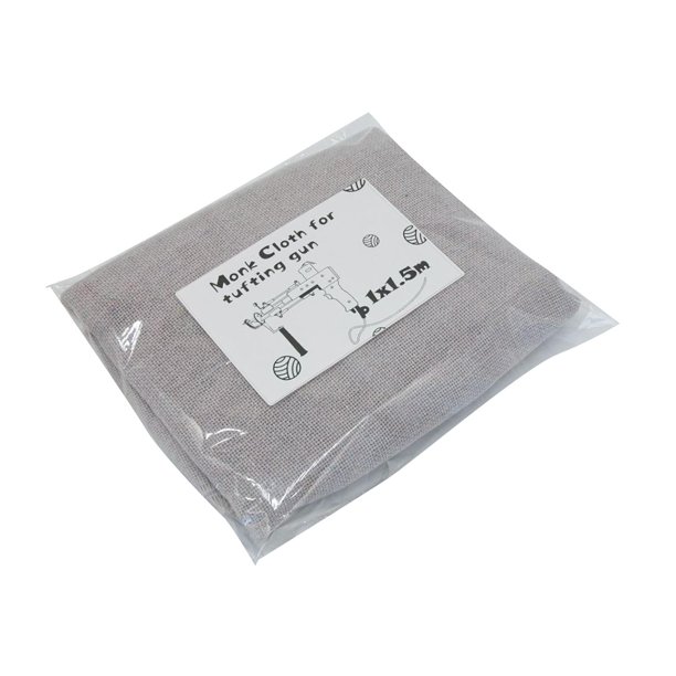 Material de respaldo primario de tela de de mechones Premium para la Gris 1x1.5m Zulema Tejido de mechones
