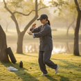 thumbnail image 3 of Byfri Bagua Yin-Yang Embroidered Vintage Baseball Cap Washed Cotton Dad Hat Black 56-58cm, 3 of 7