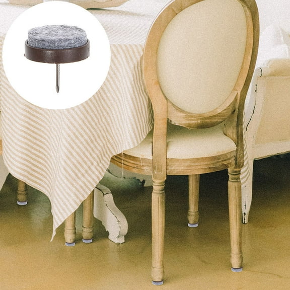 BESTOYARD 50Pcs Chair Glides with Nonslip Felt Pads and Noise Absorbing for Furniture Legs