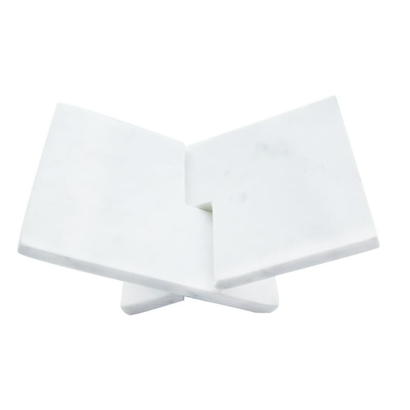 Bloomingville Decorative Marble Book Holder, White