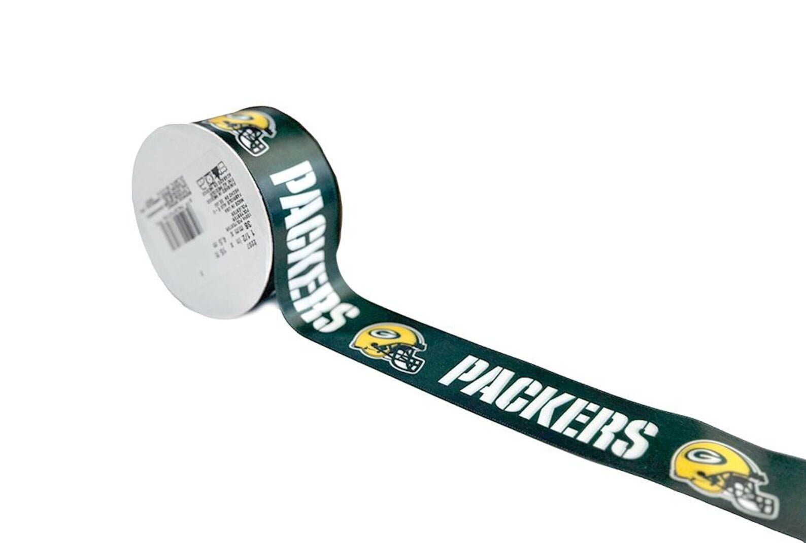 Packers Printed Ribbon 1.5"-Inch Width, 15 Foot Spool