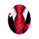 thumbnail image 1 of Set de corbatas Barry.Wang de seda a rayas, 150 cm, con gemelos, 1 of 8