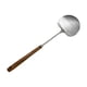 thumbnail image 1 of Cucharón de sopa de acero inoxidable, herramienta esencial, mango de madera resistente al calor Pequeño, 1 of 9