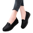 thumbnail image 3 of GUOBIOZIY Women's Wide Loafers Shoes Cute Dressy Shoes Ladies Comfort Slip ons Work Shoes（Black,8.5）, 3 of 7