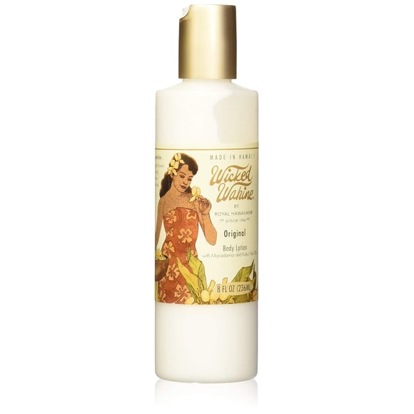 Loción corporal original Wicked Wahine con aceites de macadamia y nuez de Kukui