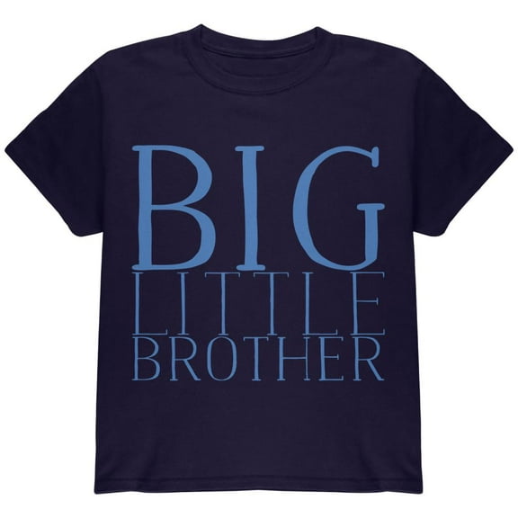Big Little Brother Youth T Shirt Navy YSM