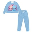thumbnail image 4 of SCRAWLGOD Cartoon Axolotl Women Pajama Sets 2 Piece Lounge Set Women Long Sleeve Size S Drawstring Ladies Pjs Breathable Women's Soft Loungewear, 4 of 7