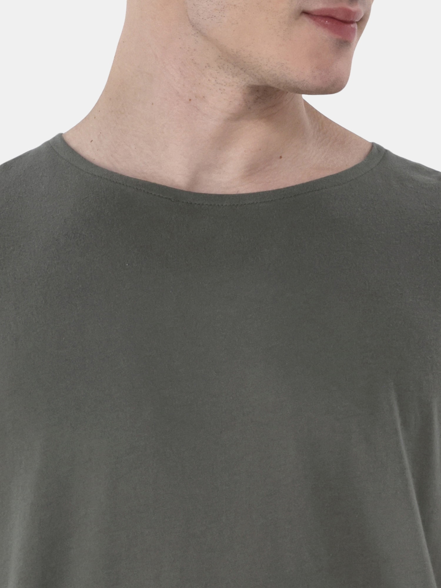 No Boundaries Men's & Big Men's Longline Curved Hem Elongated Tee Shirt, 2-Pack, Sizes XS-5XL