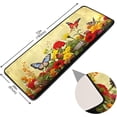 thumbnail image 3 of Coolnut Flowers Butterfly Non-Slip Runner Rug Area Rug Washable Rectangle Rug for Bedroom Living Room Bathroom Hallways 72x24 Inches#79 Home Decor, 3 of 7