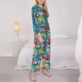 thumbnail image 3 of Sikiie Japanese Koi Women's Long-Sleeve Shirt and Full-Length Bottom Pajama Set (s-xxl)-XX-Large, 3 of 7