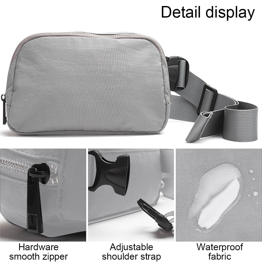 WOIWO Running Fanny Pack - Waterproof Belt Bag, Lightweight, Phone Pocket, Headphone Jack For Sports & Travel