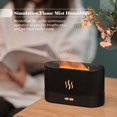 thumbnail image 3 of X  Simulation Flame Mist Humidifier 2 Brightness Night Light Quiet Cool Desktop USB Humidifier Aromatherapy Essential Oil Diffuser for Home Office Bedroom Baby Room Auto-off, 3 of 11