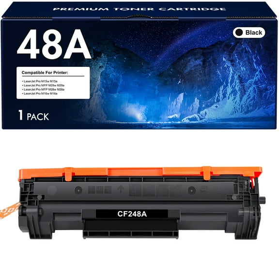 48A Toner Cartridge Compatible for HP 48A CF248A HP LaserJet Pro M15w MFP M29w M28w M15a M16a M16w M28a M29a M15 M29 M28 M16 Printer Ink (1-Pack Black)