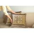 thumbnail image 3 of Ambesonne Antique Throw Pillow Cover 2 Pack, Retro Design Classic Motif, 20", Khaki and Brown, 3 of 6