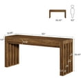 thumbnail image 2 of Finmind 63" Bar Table for 4, Counter Height Pub Table, Bistro, Rustic Brown, 2 of 7