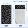 thumbnail image 3 of FOR U DESIGNS Grey Leopard Print Car Seat Towel Cover with Storage Bag, Universal Front Seat Protector, Absorbent Microfiber Towel for Gym, Running, Swimming, 2 Pack, 3 of 7