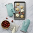 thumbnail image 2 of KitchenAid Asteroid Oven Mitt 2-Pack Set, Aqua, 7"x12.5", 2 of 4
