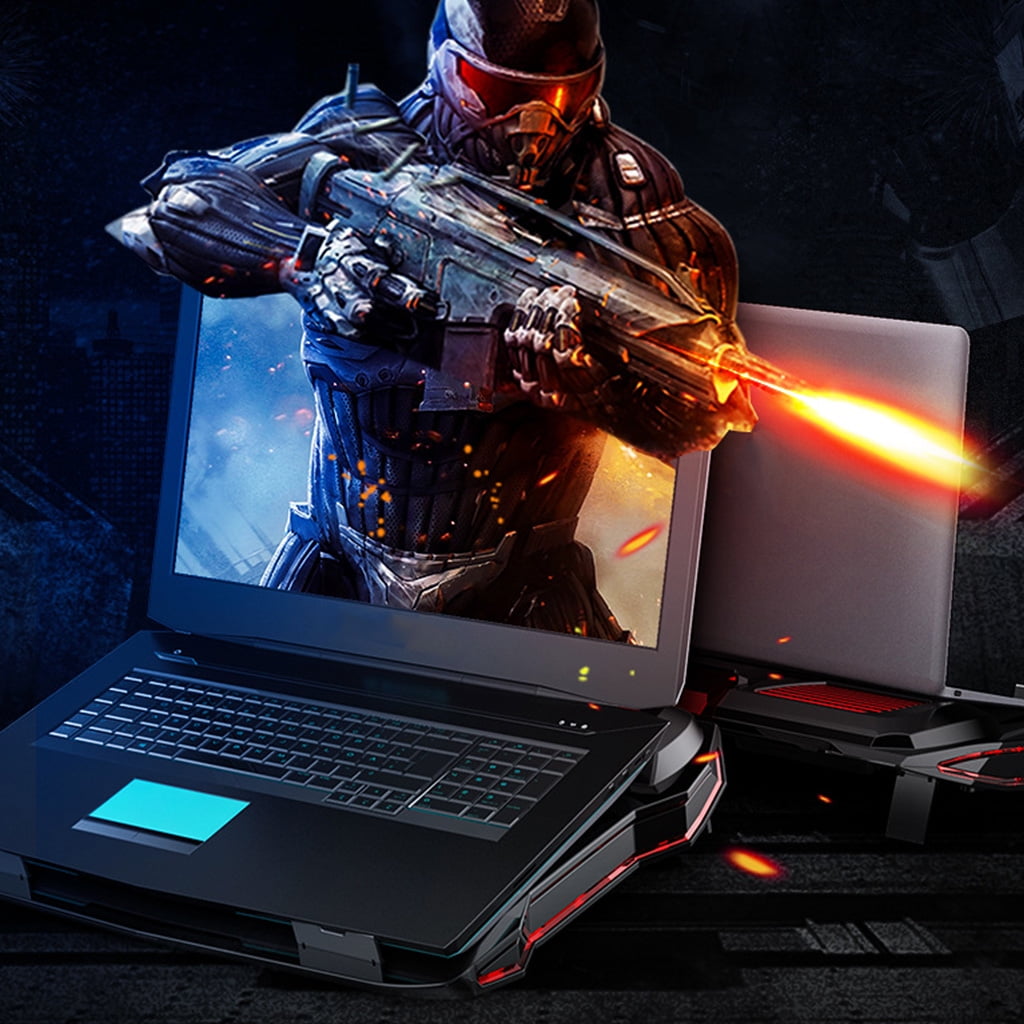CIYISON New RGB Gaming Laptop Cooler Adjustable Notebook stand 3000 RPM Powerful Air Flow Cooling Pad For 12-17 inch Laptop