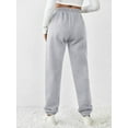 thumbnail image 5 of PINSPARK Sweatpants Women Fleece Sweatpant Baggy Winter Warm Joggers Pant Outdoor Sweat Pants Drawstring Trousers Pockets, 5 of 6