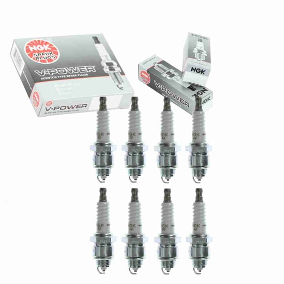 8 pc NGK V-Power Spark Plugs compatible with Dodge Charger 5.6L 6.3L 6.6L 7.2L V8 1967-1978