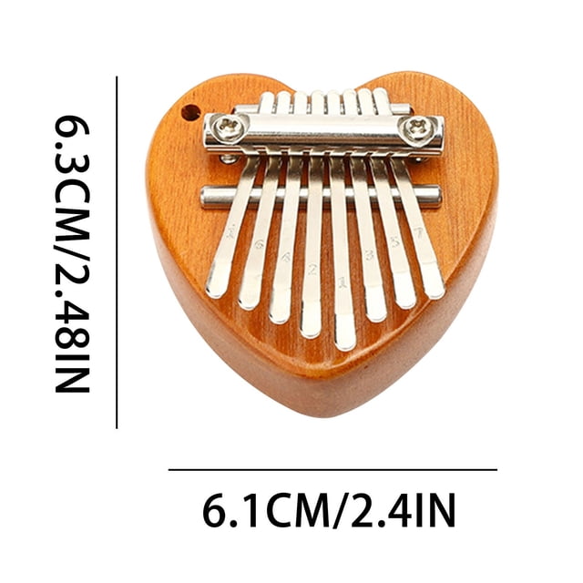 8 Touches Mini Kalimba Doigt Pouce Piano Marimba Accessoire Musical Bon Cadeau de Noël
