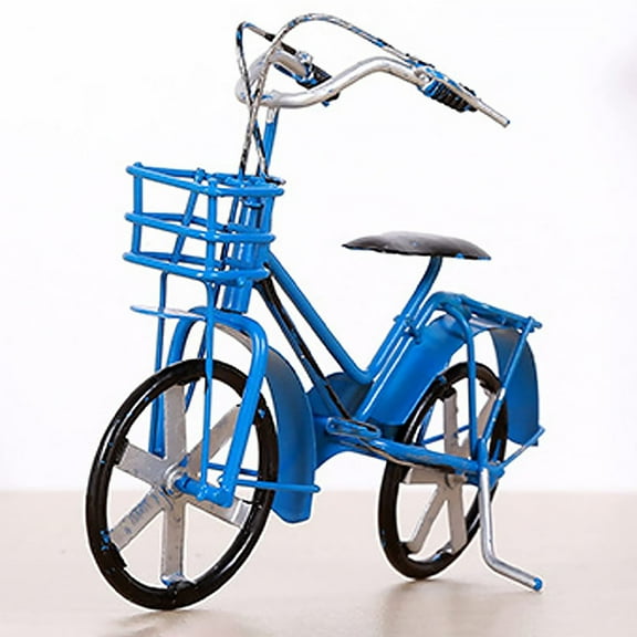 Homoyoyo Retro Mini Decorative Bike Model Ornament for Home and Office Desk Display, Vintage Style Collectible