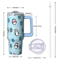 thumbnail image 2 of 30oz Festive Christmas Tumbler with Straw Lid Stainless Steel Double Wall Insulated Cup Gifts for Home Travel, 2 of 5