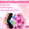 thumbnail image 2 of Toallas Femeninas de Tela Reutilizables Ecobaby Original Estampado, 2 of 6
