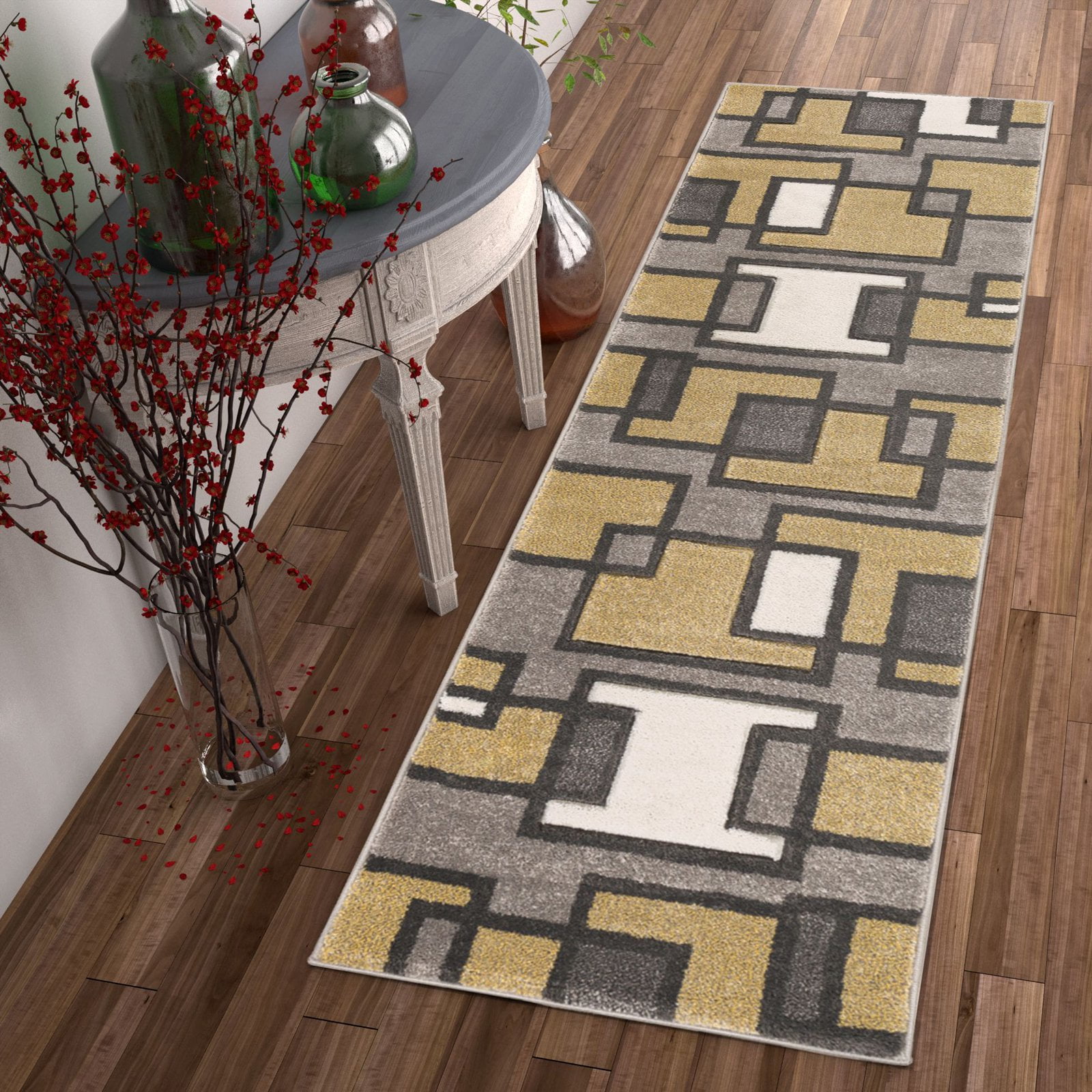 Well Woven Ruby Imagination Squares Indoor Area Rug