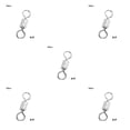 thumbnail image 2 of Transemion Connecteur de Pêche Rotation à 360 Degrés Anneau Pivotant Résistant à l'Usure Léger Roulement à Billes Connecteurs à Enclenchement 4 5ensemble, 2 of 6