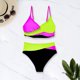 thumbnail image 5 of Traje de Baño de Bikini de Mujer 2025 Primavera/Verano Nuevo Color Sexy Bloqueado Conjunto de Traje de Baño Dividido para la Playa, 5 of 9