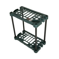 Stalwart Garden Tool Organizer - 23-Inch Rack Holds up to 30 Tools (Green)