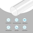 thumbnail image 3 of Uxcell 36mm ID x 40mm OD x 200mm Clear Rigid Acrylic Pipe Round Tube, 3 of 6