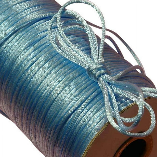 HLONK 100 yards Satin Rattail Cord 2mm shamballa nylon macrame kumihimo string