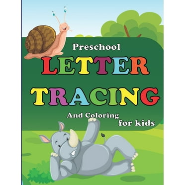 Preschool Letter Tracing And Coloring for kids: Handwriting practice pages, Ages 3-5 (Paperback)