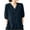Navy, variant on Buigttklop Women'S Summer Blouse Plus Size Clearacne Mid-Sleeve V Neck Cotton Line Loose Shirt Blouse