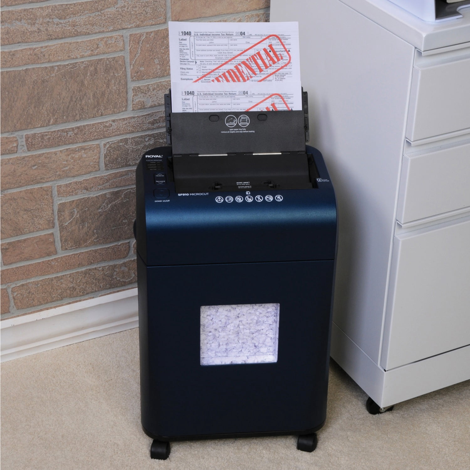 Royal 89351N SF910 100-Sheet Autofeed Micro-Cut Shredder (Blue)