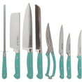 thumbnail image 3 of The Pioneer Woman Cowboy Rustic 14-Piece Forged Cutlery Knife Block Set, Turquoise, 3 of 15